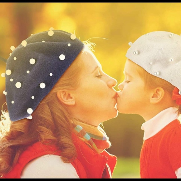 Nordstrom Accessories Norstroms Rack Navy Blue Pearl Embellished